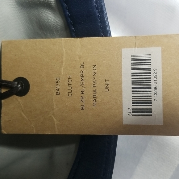 COLE HAAN "MARIA SHARAPOVA CLUTCH IN BLUE - Picture 5 of 8